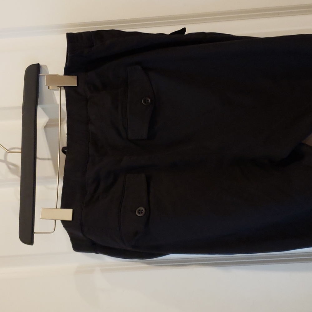 TORRID Black Stretch Chambray Cropped Cargo Pant sz 18 Women's Plus Joggers - Picture 6 of 13